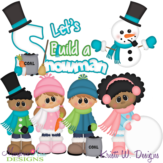 Let's Build A Snowman SVG Cutting Files Includes Clipart - Click Image to Close